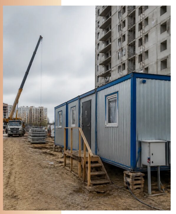 Аренда строительных вагончиков для рабочих в Минусинске